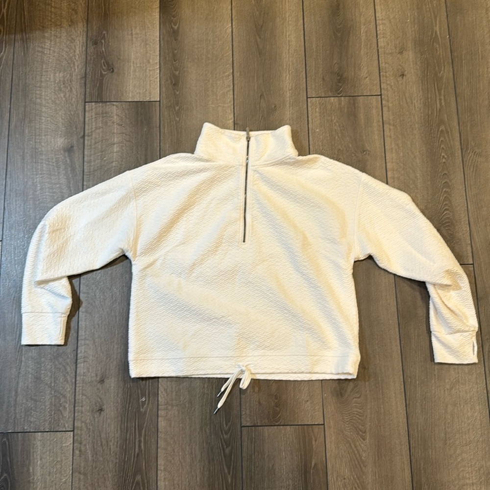 zella women’s white sweater